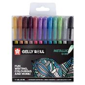 Gelly Roll - metallic shiny - 12 pices