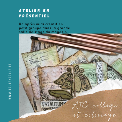 Atelier au Magasin - ATC collage et coloriage - samedi 19 octobre 24