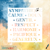 Pochoir Exclusif - Mots 2 - Sympathique