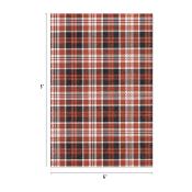 Kraft Stock Christmas Sparkle Plaid - Papier kraft pailleté motif plaid - 20 feuilles