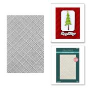 3D embossing folder - Argyle plaid