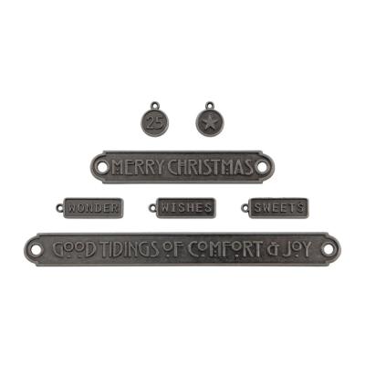 Plaques de mots Christmas 24 - Tim Holtz