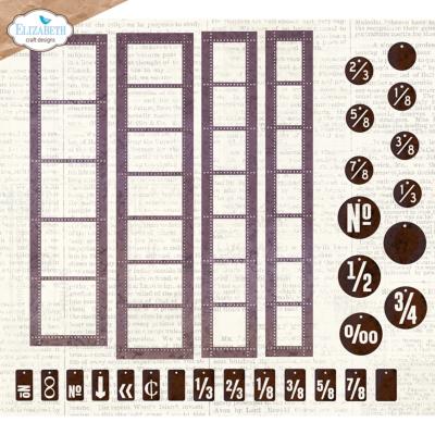 postage stamp strips - Dies Planner Essentials